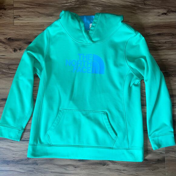The North Face Green Hoodie Pullover Sweatshirt Outdoor Activewear Size XL - Picture 1 of 12